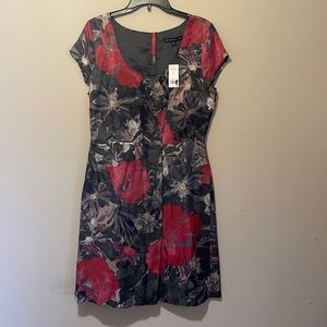 Floral dress, wedding guest dress, Banana Republic MadMen